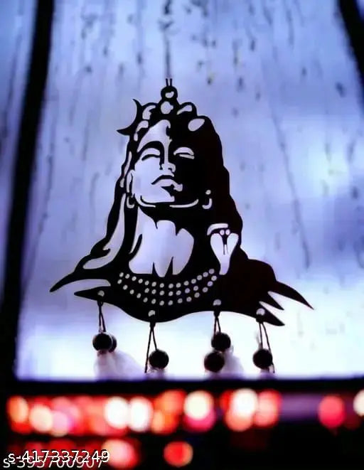 Acrylic feather Dream Catcher Lord Mahadev, hand-crafted for positive vibes & protection (Indian artisan made)