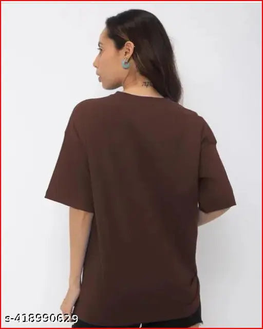 Cotton blend oversized t-shirt combo pack for women & girls, trendy, fancy, and fabulous, printed design, short sleeves, available in sizes XS-XL