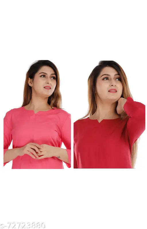 Rayon nightsuit combo by iraa wear, ideal for sleepwear & loungewear with elastic waist & side pockets, available in S-XXL