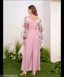 Lycra bollywood-style jumpsuit, solid net, long sleeves, available in various sizes from S to XXXL, Indian origin