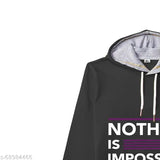 Kids unisex cotton blend jacket/sweatshirt with long sleeves and hoodie, printed net design. Comfortable, wadded-stuffed winter essential for chilly days in various sizes (3-4Y, 5-6Y, 7-8Y, 9-10Y, 13-14Y, 15-16Y). Origin: India