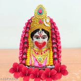 Multi-colored resin statue of Maa Tara Kali Ma Tara ma Murti for home decoration, standing at 15.5 cm tall, exquisitely crafted in Indian artistry