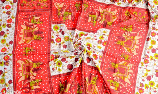 Superfine cotton Jaipuri bedsheet, ideal for summer, 144 thread count, single size from India
