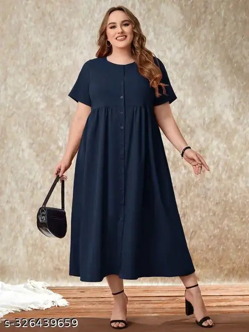 Viscose rayon mid-length short sleeve kurta for women, solid design, unique and high quality, Indian origin