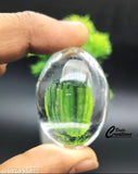 Indian crystal Shiva Lingam with Nandi (50g), decorative religious item for pooja room