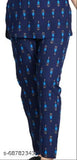 Rayon printed nightsuit for women, three-quarter sleeves nightwear on display