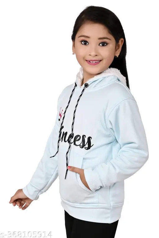 Pink printed wool hoodie for girls winterwear, trending girls' fashion