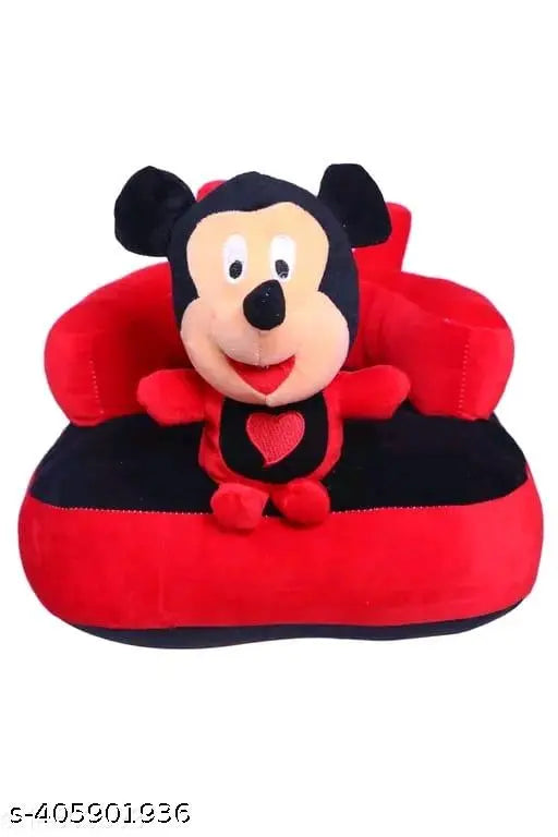 Multicolor plush kids sofa or rocking chair, soft cushioned seat for cartoon character playtime