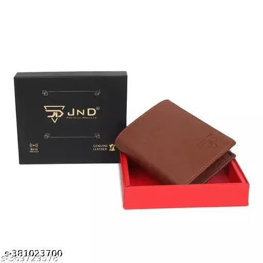 Faux leather bi-fold wallet for men, solid design, 2 compartments, perfect size (10cm x 9cm), genuine quality Indian craftsmanship
