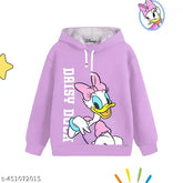 Multi-colored cotton blend girls winter hood, long sleeves, printed net pattern, suitable for 3-4 years old