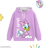 Multi-colored cotton blend girls winter hood, long sleeves, printed net pattern, suitable for 3-4 years old