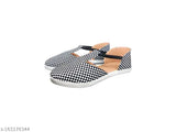 Black color-blocked synthetic Ballerinas from Bally Foot - slip-on women's shoes for stylish comfort