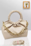 PU Magnifique Fancy Slingbag in Solid Net, free size (6x8x3in), women's handbag for travel or partywear, made in India