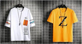 Men's cotton blend printed half sleeves T-shirt pack of 2 - Stylesmyth best seller for casual wear, short sleeve, India origin
