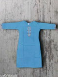 Woolen Kashmiri Kurti, embroidered three-quarter sleeve, warm winterwear from India (S-XXXL)