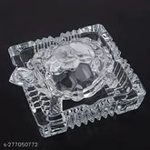 Glass Vastu Tortoise showpiece for home decor, provides stability and removes stress, clear lead crystal, made in India