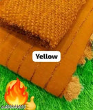 Georgette silk saree, printed, single free size, 5.4m length, India