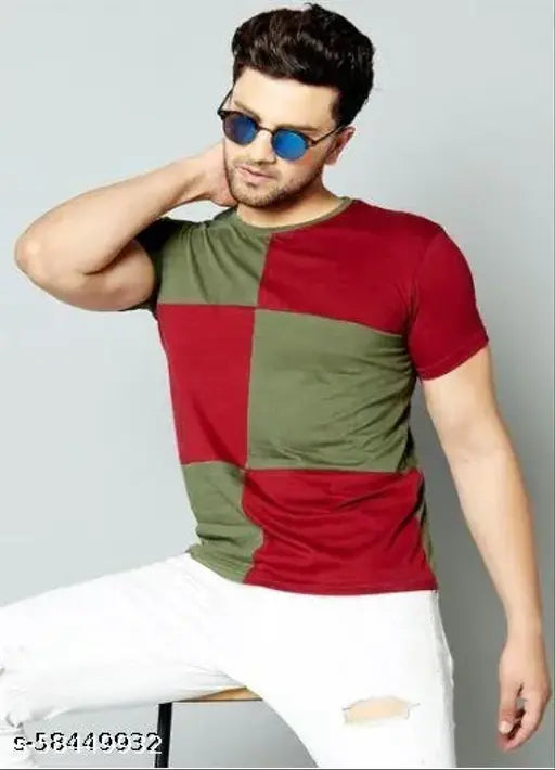 BET Branded Colorblocked Cotton T-Shirt, premium quality, short sleeves, made in India