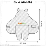 Star Blue fleece OYO BABY hooded sleeping bag/blanket (76cm x 70cm, 0-6 months), ideal for heavy winter use