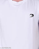 Mens premium quality super soft polyester gym t-shirt, plain design for sports or casual wear, size M (38in/26in), made in India