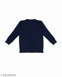 Cotton blend boys sweatshirt with heart rulers dog print, soft fabric for 2-8 years old