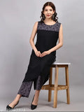 Digital printed polyester kurta and palazzo set, sleeveless with round neck, vibrant Indian design, perfect for various occasions