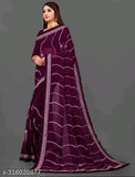 Georgette embroidered lace sari with separate blouse piece for women, featuring heavy beadwork and intricate lace detailing. Perfect for festivals, weddings, or traditional occasions