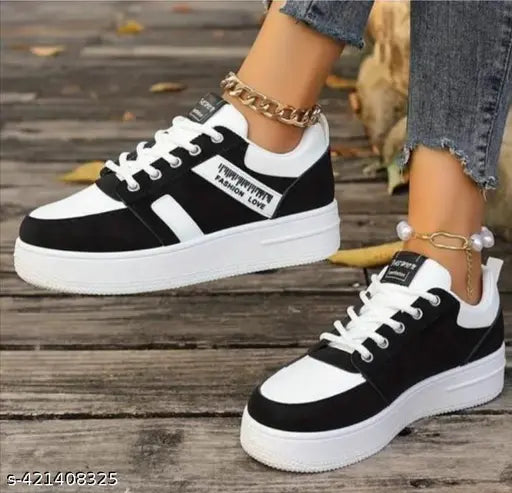 Stylish synthetic sneakers for girls, ZF ALFIYA rubber soles, lace-up fastening on display