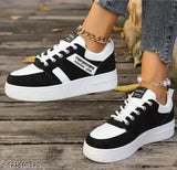 Stylish synthetic sneakers for girls, ZF ALFIYA rubber soles, lace-up fastening on display