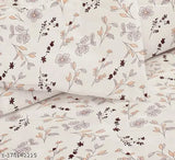 White cotton blend king-size comforter, ultra-soft & cozy, perfect for mild winters (90x93 inches, 220 gsm)