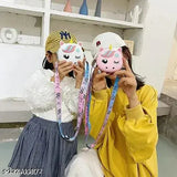 Unicorn print polyester small size sling bag for girls/women, free size (L:16in, W:15in, H:1in)