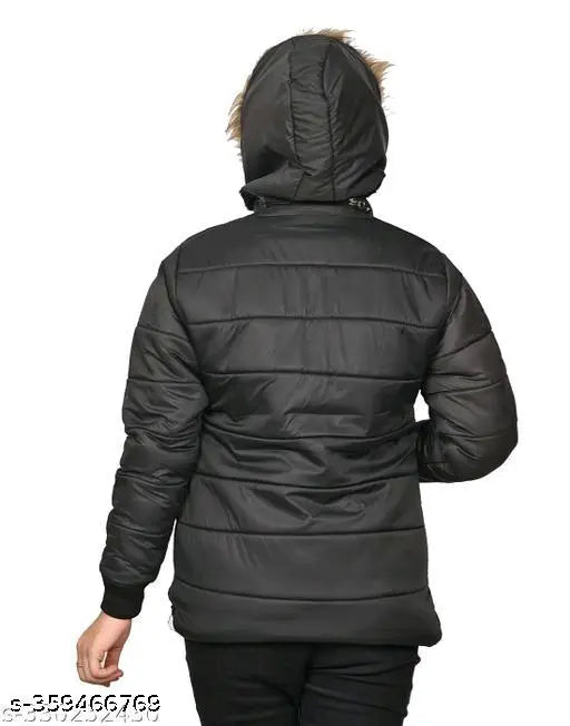 Warm heavy fur, three-layered baby girl winter jacket (India), restful sleep guaranteed