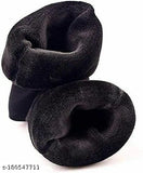 Trendy wool balaclava cap & neck muff with matching worm velvet socks, soft and sweat-free for winter relaxation