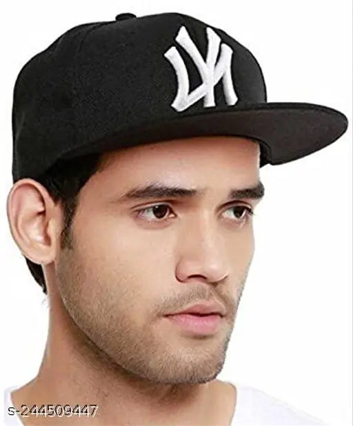 Cotton Snapback Cap (Hiphop Style) with Embroidery, Adjustable Fit, Rapid Dry Material. Perfect for outdoor activities like jogging, running, or walking