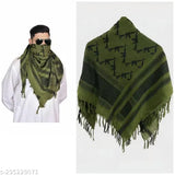 Camouflage print cotton scarf, army commando design, men's long sleeve accessory