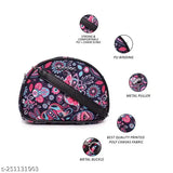 Canvas D-shape sling bag, printed net design, free size, ideal for western and indowestern looks, India origin