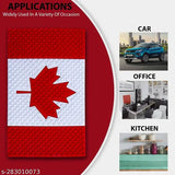 Premium India-made universal non-slip rubber car dashboard mat featuring Canada flag design, ideal for securing small gadgets like phones, keys, and sunglasses. Extra thick anti-slip gel provides excellent grip on smooth surfaces