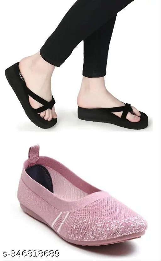 Stylish mesh bellies/loafers for girls & women, high quality, skin-friendly, lightweight & durable slippers. Perfect for diabetic and orthopedic use
