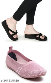 Stylish mesh bellies/loafers for girls & women, high quality, skin-friendly, lightweight & durable slippers. Perfect for diabetic and orthopedic use