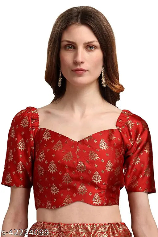 Embroidered poly-silk Anarkali lehenga choli with jacquard fabric, ethnic motif dupatta. Semi-stitched, ideal for formal events and Navratri." (108 characters)