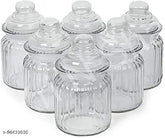 Airtight glass jar (350ml), ideal for storing coffee, sugar, salt, tea, herbs, jam, cookies, biscuits, or masala. Wide-mouth container ensures easy usage and multipurpose functionality. Soda lime glassware ensures hygiene and safety. Made in India