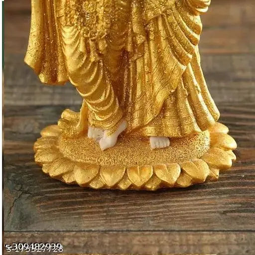 Resin Radha Krishna god idol, Indian artisan crafted, 4.5cm x 19cm x 7.5cm, traditional Hindu deity figure