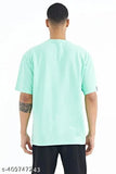 Men's oversized polycotton t-shirt in solid color, available in sizes S to 6XL, perfect for a stylish and smart look