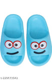 Multicolor silicone slip-on flip flops for kids, featuring cartoon characters - sizes: 12-18 months, 18-24 months, up to 4 years