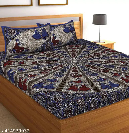 Handcrafted ghoomar print cotton ethnic wear