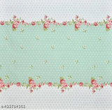 Green Flower double bed premium cotton elastic fitted sheets with 2 pillow covers, super soft 210 TC for 78x727 mattress