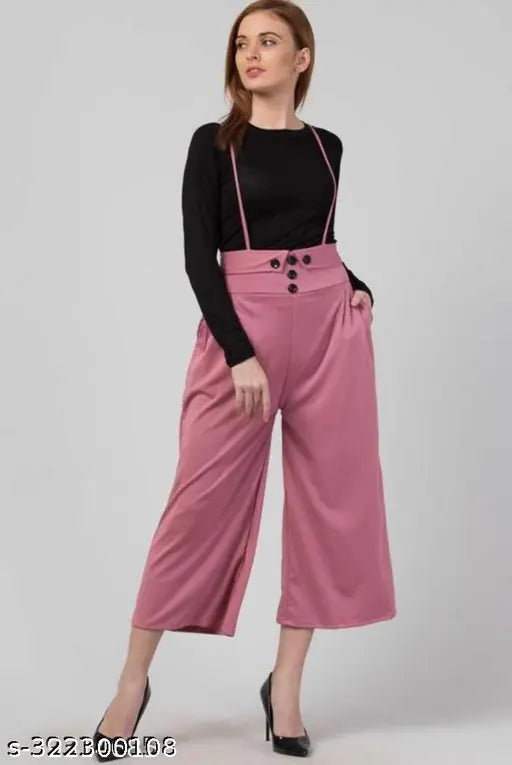Classic cotton blend women's jumpsuit with long sleeves, solid pattern. Single piece available in sizes M (34-36-30) and L (36-36-32). India-made fashionwear