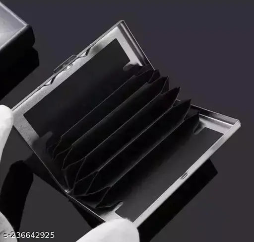 Stainless steel business card holder, ultra-thin, anti-theft, portable, solid construction, perfect for daily use