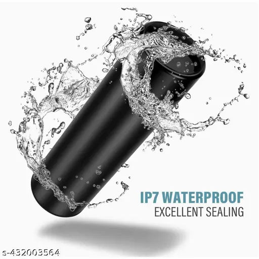 Black stainless steel LED temperature display water bottle, leak-proof design, 0.5L capacity, Indian origin