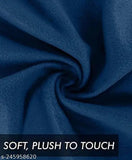 Light weight, soft & plush, red and blue fleece blankets for bedroom/living room, pack of 2 - ideal for all seasons, multi-purpose use